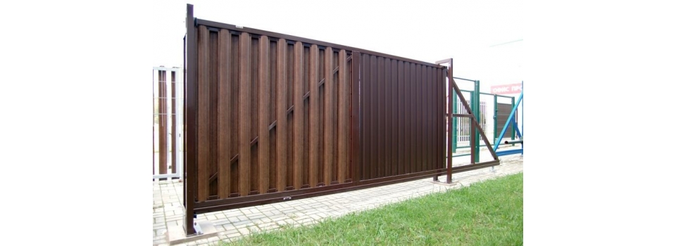 Откатные ворота Grand Line - практичый подход и надежное качество