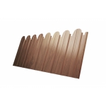 ГРАНД ЛАЙН Профнастил С10B фигурный 0,45 Print Elite Honey Wood TwinColor