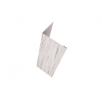 ГРАНД ЛАЙН Нащельник (для калиток и ворот) 25х35 жалюзи Milan, Tokyo, Palermo 0,45 Print Elite Snow Wood TwinColor (L1,68)