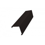 ГРАНД ЛАЙН Декоративная накладка на столб универсальная угловая 60х60 для забора жалюзи 0,45 Drap RAL 9005 черный