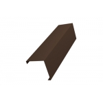 ГРАНД ЛАЙН Декоративная накладка на столб универсальная угловая 80х80 для забора жалюзи 0,5 Satin Matt RAL 8017 шоколад