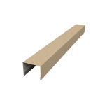 ГРАНД ЛАЙН Крышка 50х75 для забора жалюзи Palermo 0,45 Print Elite Milky Wood TwinColor