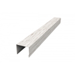 ГРАНД ЛАЙН Крышка 50х75 для забора жалюзи Palermo 0,45 Print Elite Snow Wood TwinColor