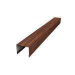 ГРАНД ЛАЙН Крышка 50х75 для забора жалюзи Palermo 0,45 Print Elite Chestnut Wood