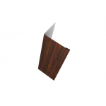 ГРАНД ЛАЙН Нащельник (для калиток и ворот) 25х35 жалюзи Milan, Tokyo, Palermo 0,45 Print Elite Chestnut Wood (L1,68)