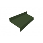 ГРАНД ЛАЙН Отлив простой 50 0,5 GreenCoat Pural BT, matt RR 11 темно-зеленый (RAL 6020 хромовая зелень) (3м)