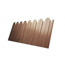 ГРАНД ЛАЙН Профнастил С10B фигурный 0,45 Print Elite Honey Wood TwinColor