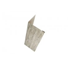 ГРАНД ЛАЙН Нащельник (для калиток и ворот) 25х35 жалюзи Milan, Tokyo, Palermo 0,45 Print Elite Nordic Wood TwinColor (L1,68)