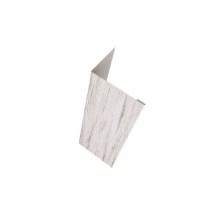 ГРАНД ЛАЙН Нащельник (для калиток и ворот) 25х35 жалюзи Milan, Tokyo, Palermo 0,45 Print Elite Snow Wood TwinColor (L1,68)