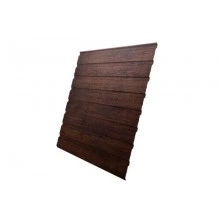 ГРАНД ЛАЙН Профнастил С10B фигурный 0,45 Print-Double Premium Cherry Wood Lite Fresh