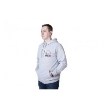 ГРАНД ЛАЙН Толстовка серая с капюшоном Классика р.4XL вышивка