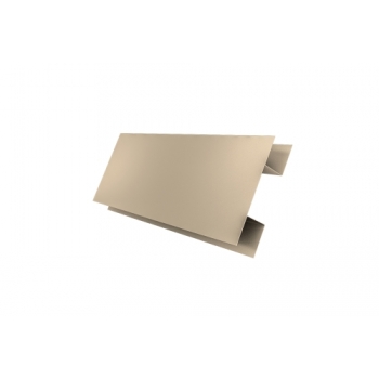 ГРАНД ЛАЙН Планка H-образная БХ new 0,5 Satin с пленкой RAL 1015 светлая слоновая кость (2,5м)