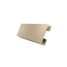 ГРАНД ЛАЙН Планка H-образная БХ new 0,5 Satin с пленкой RAL 1015 светлая слоновая кость (3м)