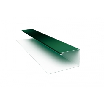 ГРАНД ЛАЙН Планка П-образная БХ new 0,5 Satin с пленкой RAL 6005 зеленый мох (2м)