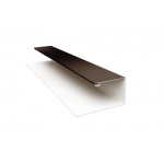 ГРАНД ЛАЙН Планка П-образная БХ new 0,5 Satin Matt RR 32 темно-коричневый (2,5м)