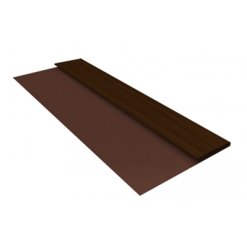 ГРАНД ЛАЙН Планка стартовая БХ new 0,45 Print Elite Choco Wood TwinColor (2,5м) ГРАНД ЛАЙН Планка стартовая БХ new 0,45 Print Elite Choco Wood TwinColor (2,5м)