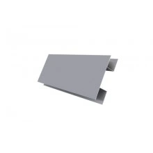 ГРАНД ЛАЙН Планка H-образная Экобрус 0,5 Satin с пленкой RAL 7004 сигнальный серый (2м)