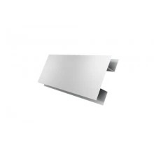 ГРАНД ЛАЙН Планка H-образная Экобрус 0,5 Satin с пленкой RAL 9003 сигнальный белый (2,5м)