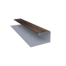 ГРАНД ЛАЙН Планка П-образная (Блок-хаус, Экобрус) Grand Line 0,45 Print Premium Almond Wood Fresh (2,5м)