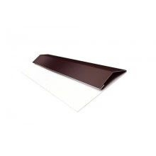 ГРАНД ЛАЙН Планка стартово-финишная (Блок-хаус, Экобрус) Grand Line 0,45 Drap ST RAL 8017 шоколад (3м)