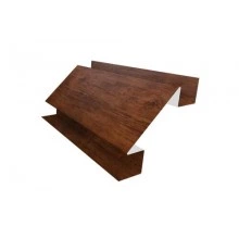 ГРАНД ЛАЙН Планка угла внешнего сложного Экобрус Grand Line 0,45 Print Premium с пленкой Cherry Wood Fresh (2,5м)