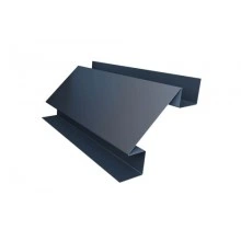 ГРАНД ЛАЙН Планка угла внутреннего сложного Экобрус Grand Line 0,5 GreenCoat Pural BT, matt RR 23 темно-серый (RAL 7024 мокрый асфальт) (2м)