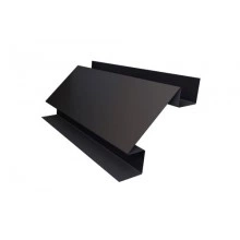 ГРАНД ЛАЙН Планка угла внутреннего сложного Экобрус Grand Line 0,5 PurPro Matt 275 RAL 9005 черный (2,5м)