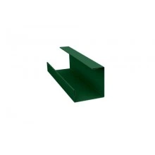 ГРАНД ЛАЙН Планка угла внутреннего составная нижняя 0,5 Satin с пленкой RAL 6005 зеленый мох (3м)