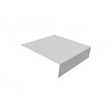 ГРАНД ЛАЙН Планка околооконная простая 200х50 0,5 Satin с пленкой RAL 9003 сигнальный белый (2,5м)
