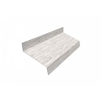 ГРАНД ЛАЙН Отлив простой 50 0,45 Print Elite Snow Wood TwinColor (3м)