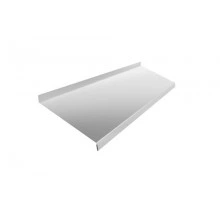 ГРАНД ЛАЙН Отлив простой 200 0,4 PE с пленкой RAL 9003 сигнальный белый (2,5м)