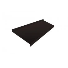 ГРАНД ЛАЙН Отлив простой 250 0,5 Satin Matt RAL 9005 черный (2м)
