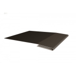 ГРАНД ЛАЙН Планка начальная 0,5 Satin с пленкой RR 32 темно-коричневый (3м)