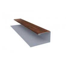 ГРАНД ЛАЙН Планка П-образная завершающая сложная (КД) 0,45 Print Elite Chestnut Wood (2м)