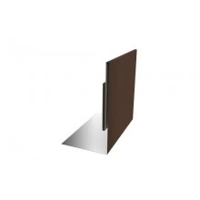 ГРАНД ЛАЙН Планка приемная оконная 0,45 Drap RAL 8017 шоколад (2м)