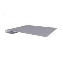ГРАНД ЛАЙН Планка завершающая 0,5 Satin с пленкой RAL 7004 сигнальный серый (2,5м)