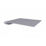 ГРАНД ЛАЙН Планка завершающая 0,5 Satin с пленкой RAL 7004 сигнальный серый (3м)