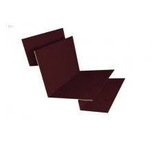 ГРАНД ЛАЙН Угол внутренний сложный 90 градусов 0,5 Satin с пленкой RAL 3005 красное вино (2,5м)