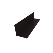 ГРАНД ЛАЙН Угол внутренний 110х110 0,5 Drap TX RAL 9005 черный (3м)