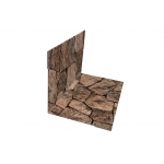 ГРАНД ЛАЙН Угол внутренний 30х30 0,45 Print Elite King Stone TwinColor (2,5м)