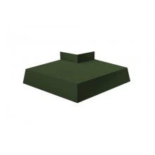 ГРАНД ЛАЙН Угол отлива внешний 100 0,5 GreenCoat Pural BT с пленкой RR 11 темно-зеленый (RAL 6020 хромовая зелень)
