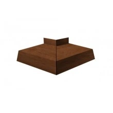 ГРАНД ЛАЙН Угол отлива внешний 150 0,45 Print Elite с пленкой Rowan TwinColor