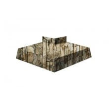 ГРАНД ЛАЙН Угол отлива внешний 200 0,45 Print Elite с пленкой Fine Stone TwinColor