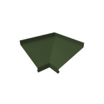ГРАНД ЛАЙН Угол отлива внутренний 200 0,5 GreenCoat Pural BT с пленкой RR 11 темно-зеленый (RAL 6020 хромовая зелень)