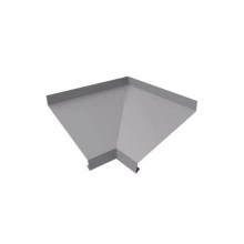 ГРАНД ЛАЙН Угол отлива внутренний 200 0,5 GreenCoat Pural BT, matt с пленкой RR 21 светло-серый (RAL 7040 серое окно)
