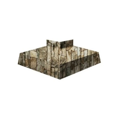 ГРАНД ЛАЙН Угол отлива внешний 50 0,45 Print Elite с пленкой Fine Stone TwinColor