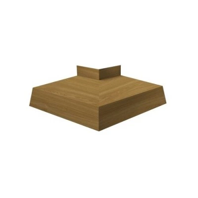 ГРАНД ЛАЙН Угол отлива внешний 50 0,45 Print Elite с пленкой Honey Wood TwinColor