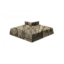 ГРАНД ЛАЙН Угол отлива внешний 50 0,45 Print Elite с пленкой King Stone TwinColor