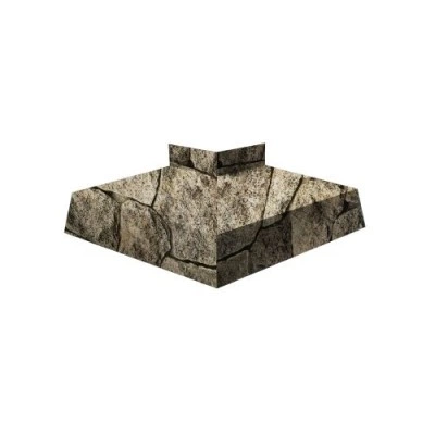ГРАНД ЛАЙН Угол отлива внешний 50 0,45 Print Elite с пленкой King Stone TwinColor