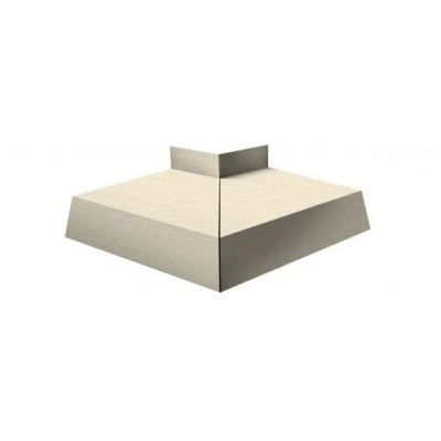 ГРАНД ЛАЙН Угол отлива внешний 50 0,45 Print Elite с пленкой Milky Wood TwinColor